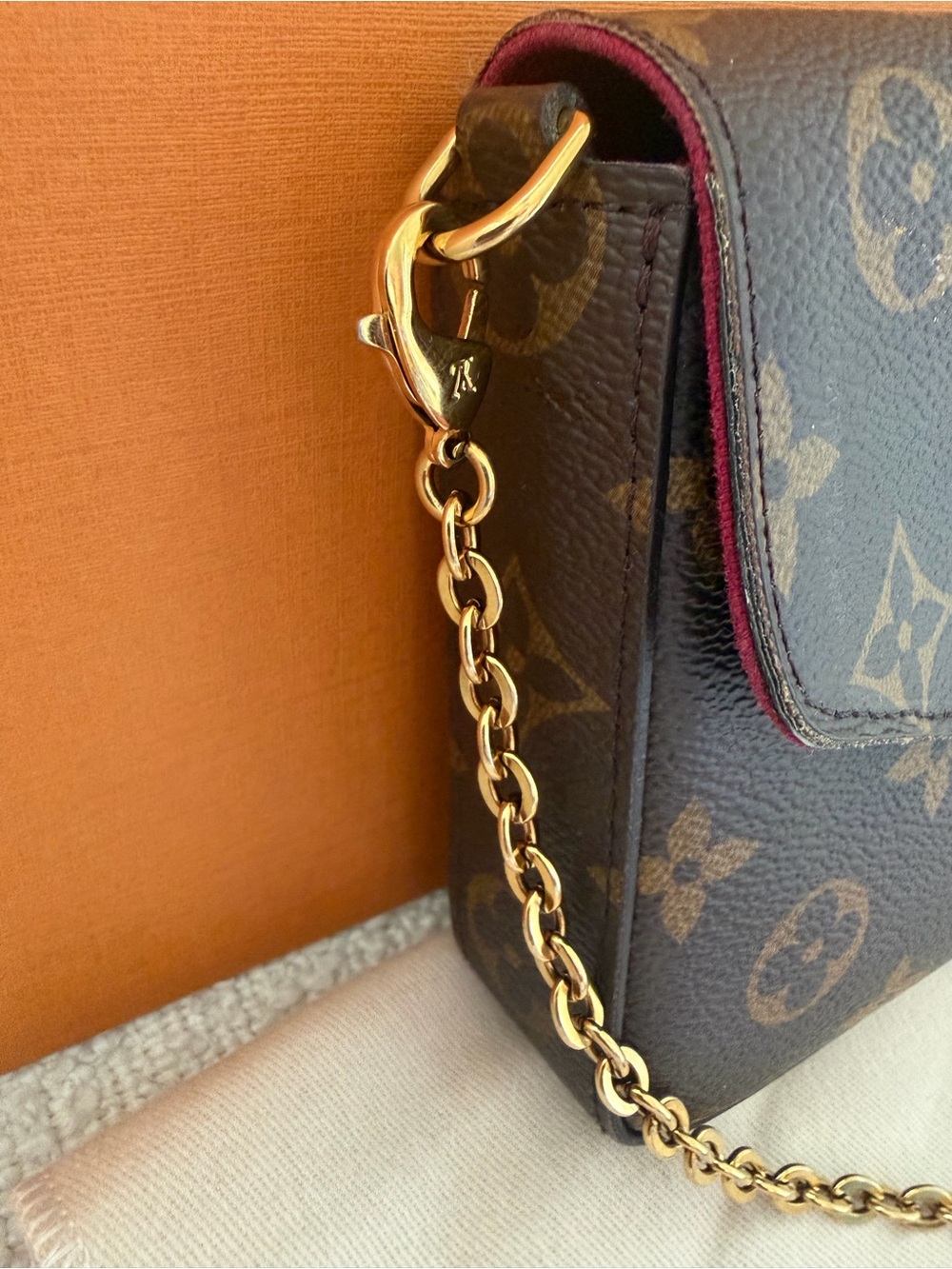 Authentic Louis Vuitton Félicie Pochette Crossbody 3 Piece Set - Picture 6 of 15